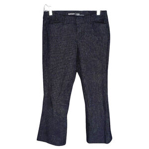 Old Navy Pants Women 4 Black‎ White Polka Dot Pixie Cropped Office Career Casual